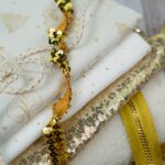 DIY Stoffe Mix - Reißverschluss - Paillettenband - Kordel