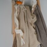 DIY Stoffe Mix - Bouclé - Reißverschluss - Kordel