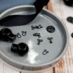 DIY Stoffe Mix - Kordelstopper - Hakenverschluss - Knopf