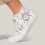 Diy Stoffe Inspiration Mockup Stickset Blumenkranz Schuh