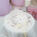 DIY Stoffe Inspiration -Geburtstagskrone - Variante 3 - Pailletten - Tüll - Musselin Elfenrosa - Satinband