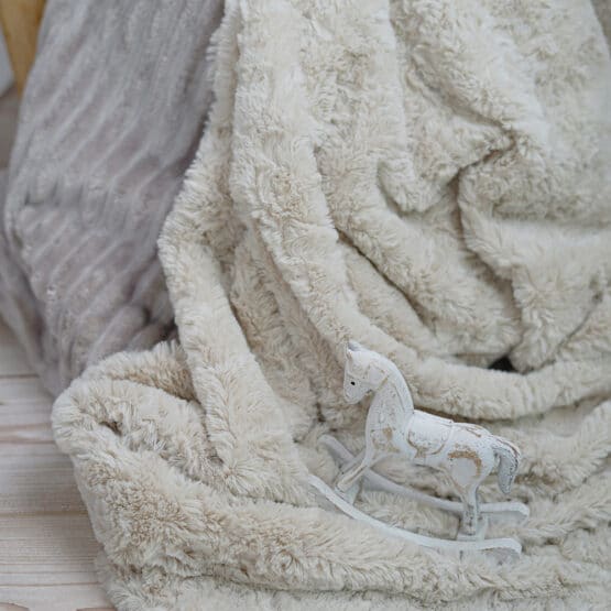 DIY Stoffe Inspiration - Kunstfell - Streifen Kuschelfleece