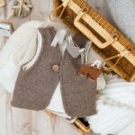 DIY Stoffe Inspiration - Weste Wilsmy - Streifen Kuschelfleece