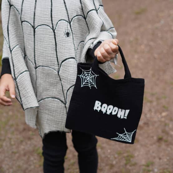 Diy Stoffe Outfit 518u Badeponcho Kostuem Add On Spinnennetz Stoffbeutel Halloween