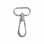 Karabinerverschluss Metall - für Gurtband 25 mm - Silber