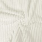 Streifen Kuschelfleece - Plüsch - Warmweiß