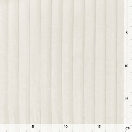 Streifen Kuschelfleece - Plüsch - Warmweiß