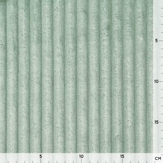 Streifen Kuschelfleece - Plüsch - Helles Altmintgrün