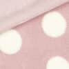 Teddyfleece - Big Dots - Zartes Altrosa