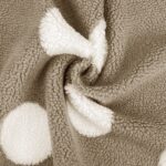 Teddyfleece - Big Dots - Smoky Camel Beige