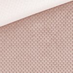 Velvet Dekostoff - strukturiert - Lachs-Altrosa meliert