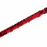 Paillettenband – elastisch – Rot – 20 mm