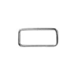 Vierkantring Metall - für Gurtband 38 mm - Silber