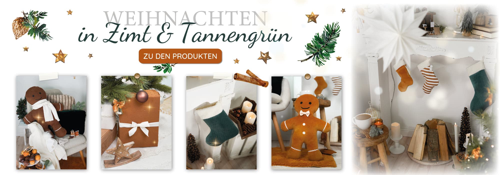 Banner Weihnachten Inspiration Zimt Tanne