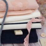 DIY Stoffe Mix - Label - Kordel - Spitze