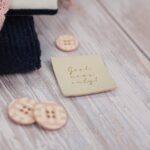 DIY Stoffe Mix - Label - Knopf