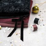 DIY Stoffe Mix - Label - Garn - Samtband - Pailletten
