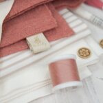 DIY Stoffe Mix - Knopf - Label - Garn