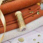 DIY Stoffe Mix - Garn - Pailletten - Knopf