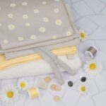 DIY Stoffe Mix - Garn - Knopf - Label - Reißverschluss - Magnet Verschluss