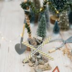 DIY Wichtelwelt - Gartenwerkzeuge - Buchs Girlande - Metalleimer