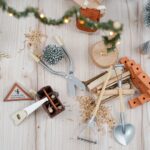 DIY Wichtelwelt - Gartenwerkzeuge - Rucksack - Bastelhölzer - Ziegelsteine - Werkzeug