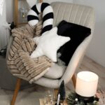 DIY Stoffe Inspiration - X-Mas - Schwarz/Weiß - Zuckerstange - Kissen - Sternkissen