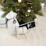 DIY Stoffe Inspiration - X-Mas - Schwarz/Weiß - Satinband - Popeline