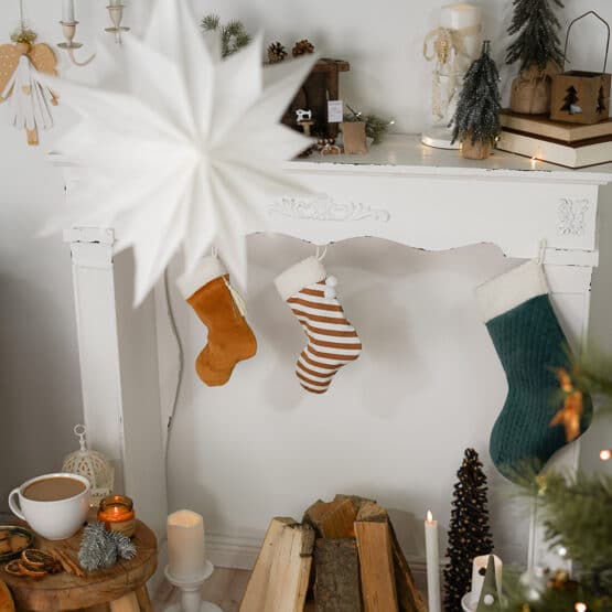 DIY Stoffe Inspiration - X-Mas - Zimt/Tanne - Nikolausstiefel