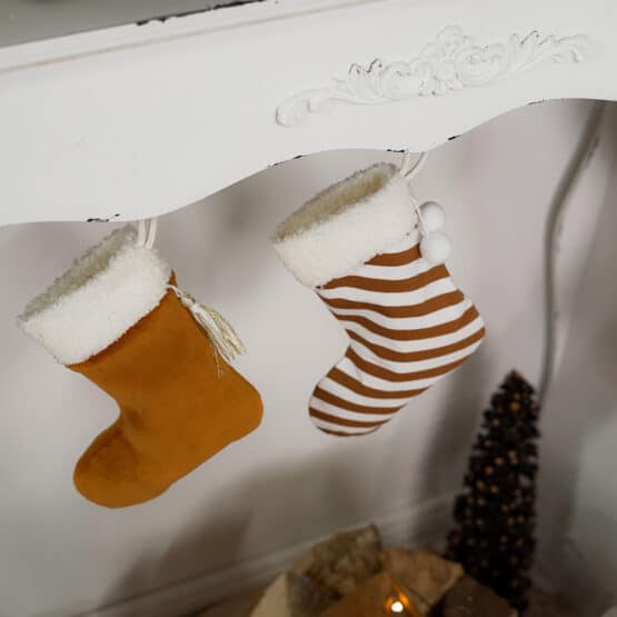 DIY Stoffe Inspiration - X-Mas - Zimt/Tanne - Nikolausstiefel