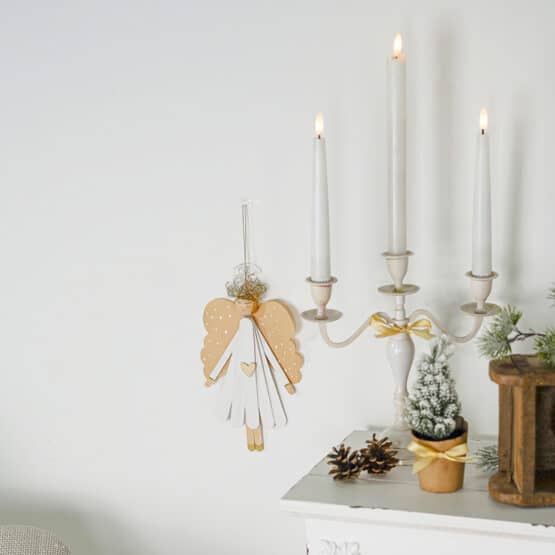 DIY Stoffe Inspiration - X-Mas - Zimt/Tanne - Spitze - Bastelhoelzer - Engel