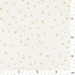 Baumwollstoff - Sterne - Staubweiß