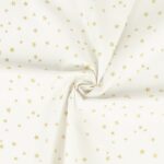 Baumwollstoff - Sterne - Staubweiß