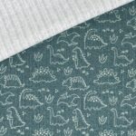 Cable Knit Jersey - Dinos - Arctic Blue