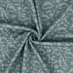 Cable Knit Jersey - Dinos - Arctic Blue