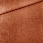 Leichter Viskose-Leinen - Helles Rost Orange