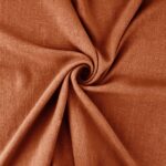 Leichter Viskose-Leinen - Helles Rost Orange