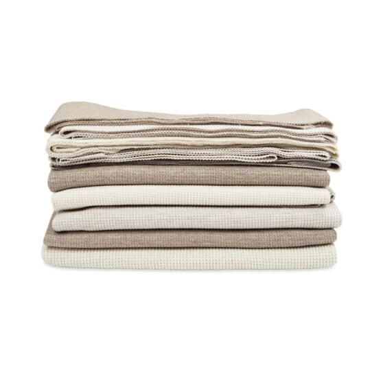 Waffel Jersey Paket Beige Natur
