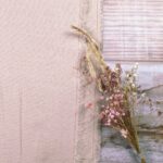 B Ware Stretch Leinen Helles Smoky Altrosa