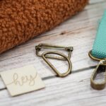 Leiterschnalle Metall - für Gurtband 32 mm - Altgold