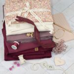 DIY Stoffe Mix - Reißverschluss - Label - Ösenpatch - Kordel - Garn - Canvasband