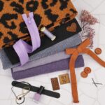 DIY Stoffe Mix - Reißverschluss - Kordel - Knopf - Label - Garn