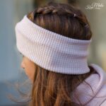 DIY Stoffe Outfit - Strickstoff Waffeloptik Lachs Altrosa meliert