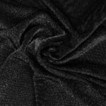 Glitzer Jersey - Schwarz/Silber