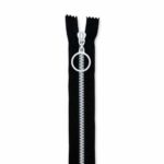 Reißverschluss Kunststoff - Weiß/Schwarz - nicht teilbar - 20 cm