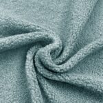 Bouclé Teddyfleece – Dunkles Altmint