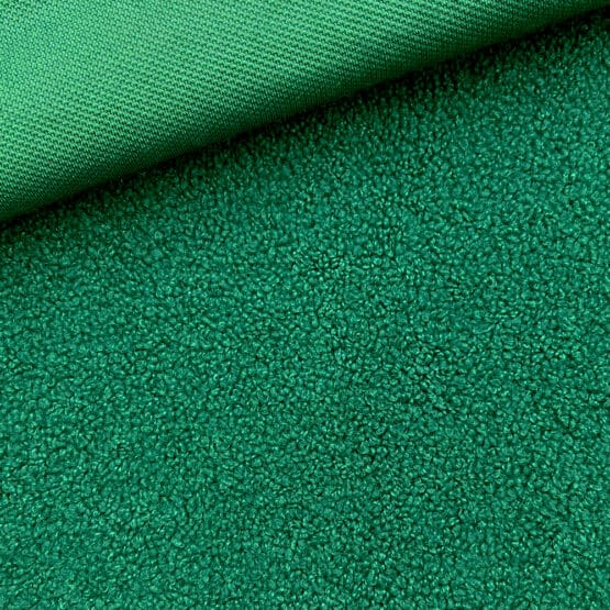 Bouclé Teddyfleece – Dunkles Emerald