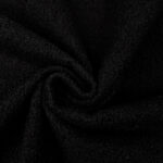 Bouclé Deko Teddyfleece – Schwarz