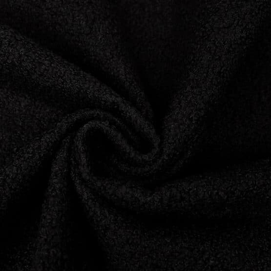 Bouclé Deko Teddyfleece – Schwarz