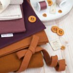 DIY Stoffe Mix - Kordel - Knopf - Label
